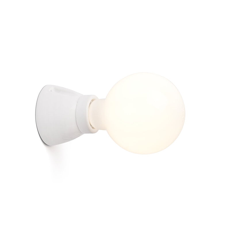 KERA WALL LAMP WHITE 1L E27