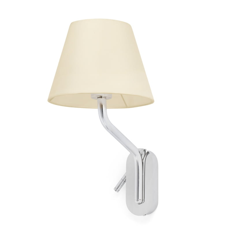 ETERNA CHROME WALL LAMP E27 15W WITH RIGHT READER