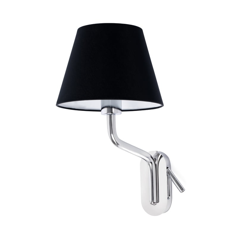 ETERNA CHROME WALL LAMP E27 15W WITH LEFT READER L