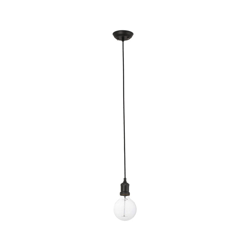 ART BLACK PENDANT LAMP E27 MAX 60W 2M WIRE