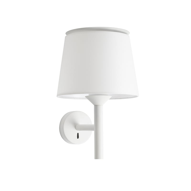 SAVOY WHITE WALL LAMP WHITE LAMPSHADE