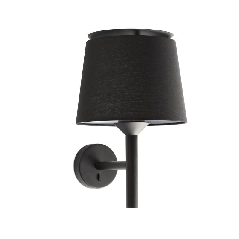 SAVOY BLACK WALL LAMP BLACK LAMPSHADE