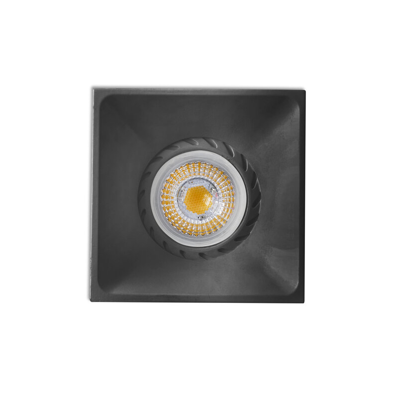 NEÓN BLACK Recesseds LAMP 1XGU10 SQUARE